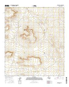 Norton Mesa Texas Current topographic map, 1:24000 scale, 7.5 X 7.5 Minute, Year 2016