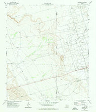 Notrees Texas Historical topographic map, 1:24000 scale, 7.5 X 7.5 Minute, Year 1971