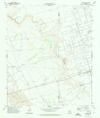 Notrees Texas Historical topographic map, 1:24000 scale, 7.5 X 7.5 Minute, Year 1971