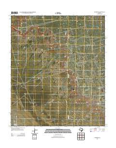 Notrees Texas Historical topographic map, 1:24000 scale, 7.5 X 7.5 Minute, Year 2012