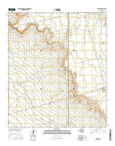 Notrees Texas Current topographic map, 1:24000 scale, 7.5 X 7.5 Minute, Year 2016