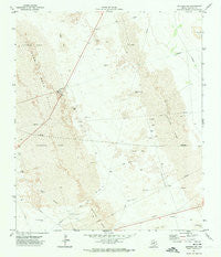 Notrees NW Texas Historical topographic map, 1:24000 scale, 7.5 X 7.5 Minute, Year 1971
