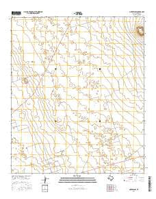 Notrees NW Texas Current topographic map, 1:24000 scale, 7.5 X 7.5 Minute, Year 2016