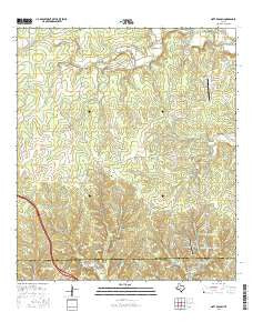 Nott Branch Texas Current topographic map, 1:24000 scale, 7.5 X 7.5 Minute, Year 2016