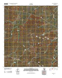 Noxville Texas Historical topographic map, 1:24000 scale, 7.5 X 7.5 Minute, Year 2010