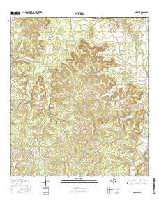 Noxville Texas Current topographic map, 1:24000 scale, 7.5 X 7.5 Minute, Year 2016