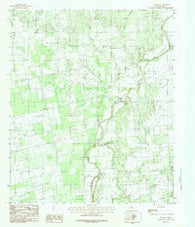 Nugent Texas Historical topographic map, 1:24000 scale, 7.5 X 7.5 Minute, Year 1984