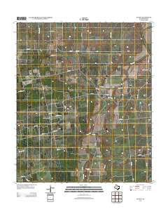 Nugent Texas Historical topographic map, 1:24000 scale, 7.5 X 7.5 Minute, Year 2012