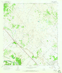 Nursery Texas Historical topographic map, 1:24000 scale, 7.5 X 7.5 Minute, Year 1963