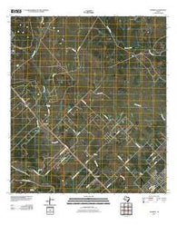 Nursery Texas Historical topographic map, 1:24000 scale, 7.5 X 7.5 Minute, Year 2010