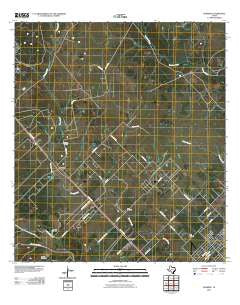 Nursery Texas Historical topographic map, 1:24000 scale, 7.5 X 7.5 Minute, Year 2010