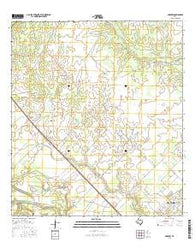 Nursery Texas Current topographic map, 1:24000 scale, 7.5 X 7.5 Minute, Year 2016