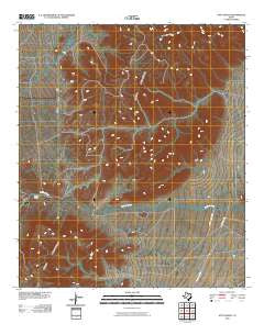 Nutt Ranch Texas Historical topographic map, 1:24000 scale, 7.5 X 7.5 Minute, Year 2010