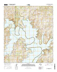 O.H. Ivie Reservoir Texas Current topographic map, 1:24000 scale, 7.5 X 7.5 Minute, Year 2016