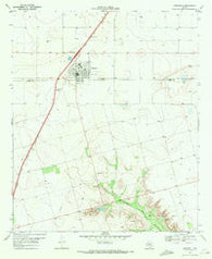 O'Donnell Texas Historical topographic map, 1:24000 scale, 7.5 X 7.5 Minute, Year 1969