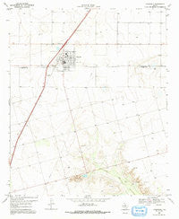 O'Donnell Texas Historical topographic map, 1:24000 scale, 7.5 X 7.5 Minute, Year 1969