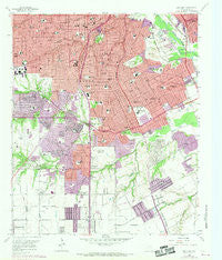 Oak Cliff Texas Historical topographic map, 1:24000 scale, 7.5 X 7.5 Minute, Year 1958