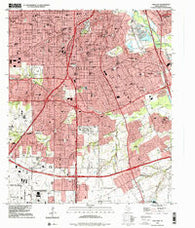 Oak Cliff Texas Historical topographic map, 1:24000 scale, 7.5 X 7.5 Minute, Year 1995