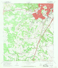 Oak Hill Texas Historical topographic map, 1:24000 scale, 7.5 X 7.5 Minute, Year 1966