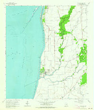 Oak Island Texas Historical topographic map, 1:24000 scale, 7.5 X 7.5 Minute, Year 1961