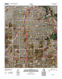 Oak Cliff Texas Historical topographic map, 1:24000 scale, 7.5 X 7.5 Minute, Year 2010