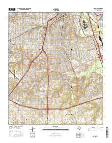 Oak Cliff Texas Current topographic map, 1:24000 scale, 7.5 X 7.5 Minute, Year 2016