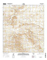 Oak Creek Texas Current topographic map, 1:24000 scale, 7.5 X 7.5 Minute, Year 2016