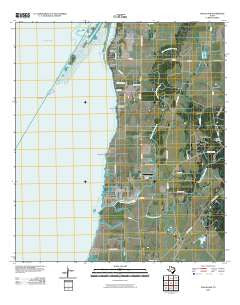 Oak Island Texas Historical topographic map, 1:24000 scale, 7.5 X 7.5 Minute, Year 2010