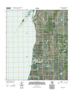 Oak Island Texas Historical topographic map, 1:24000 scale, 7.5 X 7.5 Minute, Year 2013