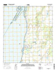 Oak Island Texas Current topographic map, 1:24000 scale, 7.5 X 7.5 Minute, Year 2016