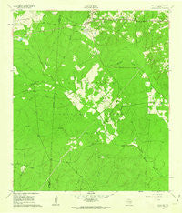 Oakhurst Texas Historical topographic map, 1:24000 scale, 7.5 X 7.5 Minute, Year 1961