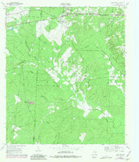 Oakhurst Texas Historical topographic map, 1:24000 scale, 7.5 X 7.5 Minute, Year 1961
