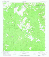 Oakhurst Texas Historical topographic map, 1:24000 scale, 7.5 X 7.5 Minute, Year 1961