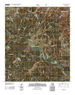 Oakhurst Texas Historical topographic map, 1:24000 scale, 7.5 X 7.5 Minute, Year 2010