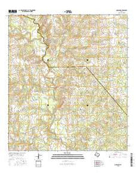 Oakland Texas Current topographic map, 1:24000 scale, 7.5 X 7.5 Minute, Year 2016