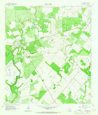 Oakville Texas Historical topographic map, 1:24000 scale, 7.5 X 7.5 Minute, Year 1964