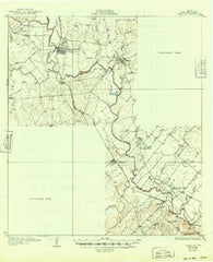 Oakville Texas Historical topographic map, 1:62500 scale, 15 X 15 Minute, Year 1927