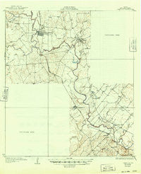 Oakville Texas Historical topographic map, 1:62500 scale, 15 X 15 Minute, Year 1927