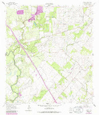 Oakville Texas Historical topographic map, 1:24000 scale, 7.5 X 7.5 Minute, Year 1964