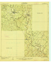 Oakville Texas Historical topographic map, 1:62500 scale, 15 X 15 Minute, Year 1927