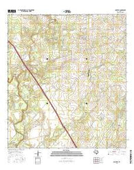 Oakville Texas Current topographic map, 1:24000 scale, 7.5 X 7.5 Minute, Year 2016