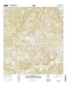 Oakville SW Texas Current topographic map, 1:24000 scale, 7.5 X 7.5 Minute, Year 2016