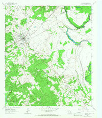 Oakwood Texas Historical topographic map, 1:24000 scale, 7.5 X 7.5 Minute, Year 1964
