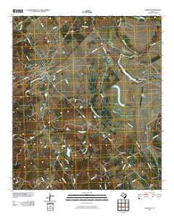 Oakwood Texas Historical topographic map, 1:24000 scale, 7.5 X 7.5 Minute, Year 2010