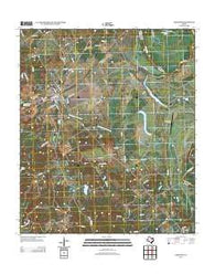 Oakwood Texas Historical topographic map, 1:24000 scale, 7.5 X 7.5 Minute, Year 2013