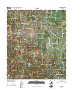 Oakwood Texas Historical topographic map, 1:24000 scale, 7.5 X 7.5 Minute, Year 2013
