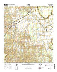 Oakwood Texas Current topographic map, 1:24000 scale, 7.5 X 7.5 Minute, Year 2016