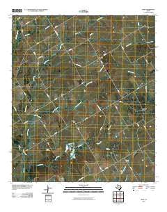 Odds Texas Historical topographic map, 1:24000 scale, 7.5 X 7.5 Minute, Year 2010