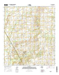 Odds Texas Current topographic map, 1:24000 scale, 7.5 X 7.5 Minute, Year 2016