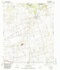Odell Texas Historical topographic map, 1:24000 scale, 7.5 X 7.5 Minute, Year 1985